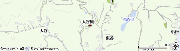 徳島県小松島市櫛渕町（大谷奥）周辺の地図
