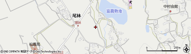 山口県柳井市余田尾林周辺の地図