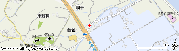 徳島県阿南市那賀川町今津浦落合周辺の地図