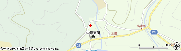 和歌山県日高郡日高川町高津尾53周辺の地図