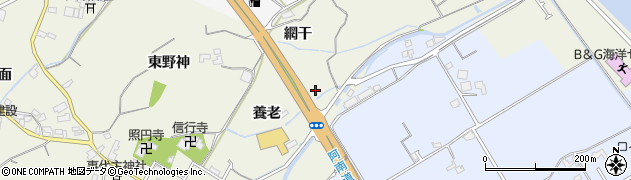 徳島県阿南市那賀川町今津浦（網干）周辺の地図