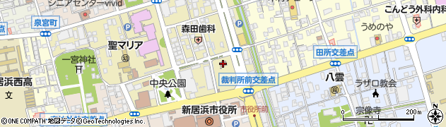 新居浜区・検察庁周辺の地図
