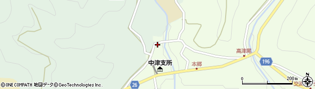 和歌山県日高郡日高川町高津尾54周辺の地図