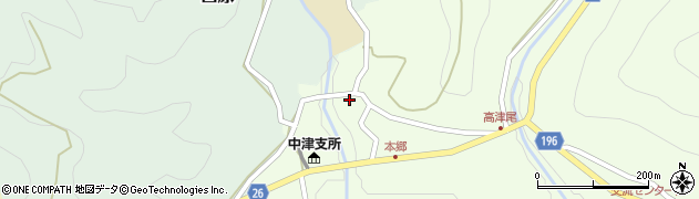 和歌山県日高郡日高川町高津尾112周辺の地図