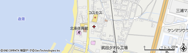 愛媛県松山市北条辻1134周辺の地図