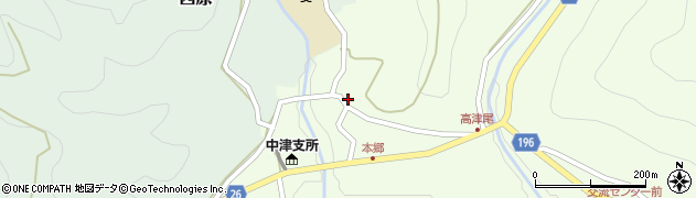 和歌山県日高郡日高川町高津尾107周辺の地図