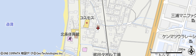 愛媛県松山市北条辻1211周辺の地図