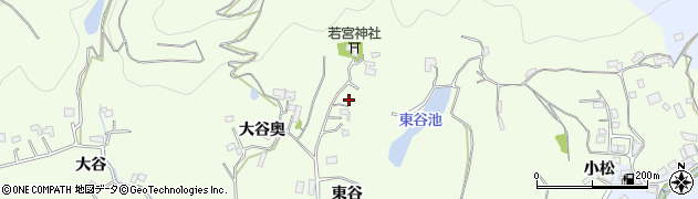 徳島県小松島市櫛渕町（東谷）周辺の地図