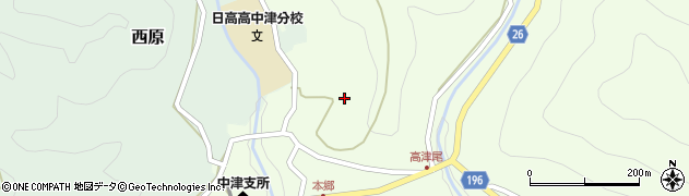 和歌山県日高郡日高川町高津尾88周辺の地図