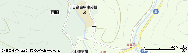 和歌山県日高郡日高川町高津尾70周辺の地図