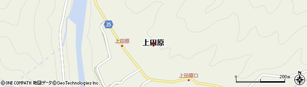 和歌山県日高郡日高川町上田原周辺の地図
