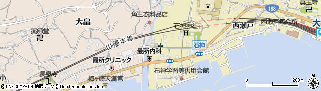 山口県柳井市神代中石神4391周辺の地図