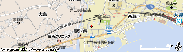 山口県柳井市神代中石神4401周辺の地図