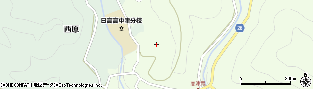 和歌山県日高郡日高川町高津尾90周辺の地図