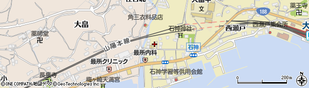 山口県柳井市神代中石神4389周辺の地図