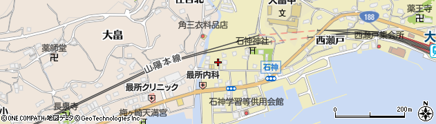 山口県柳井市神代中石神4392周辺の地図