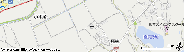 山口県柳井市余田尾林3586周辺の地図