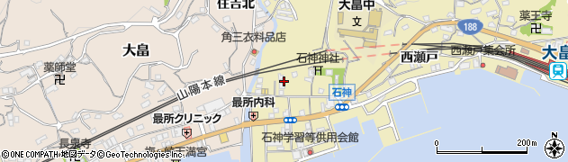 山口県柳井市神代中石神4398周辺の地図