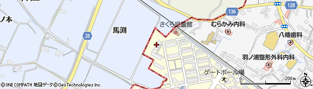 羽ノ浦さくら児童館周辺の地図