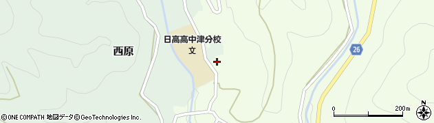 和歌山県日高郡日高川町高津尾79周辺の地図