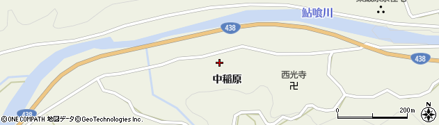 徳島県神山町（名西郡）下分（中稲原）周辺の地図