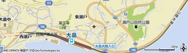山口県柳井市神代（東瀬戸）周辺の地図