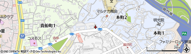 下関本町郵便局周辺の地図