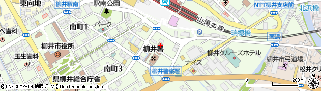 柳井公共職業安定所周辺の地図