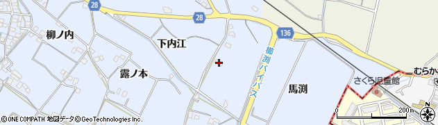 徳島県小松島市立江町（馬渕）周辺の地図