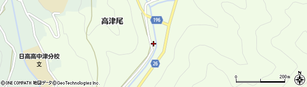 和歌山県日高郡日高川町高津尾287周辺の地図