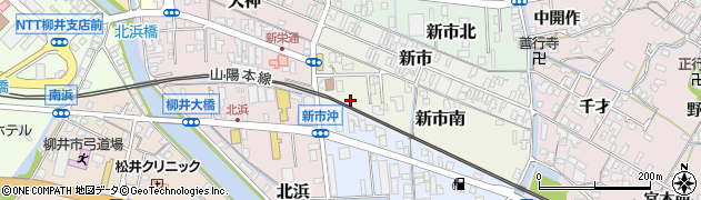 山口県柳井市新市南2周辺の地図