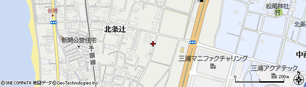 愛媛県松山市北条辻848周辺の地図