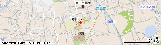 四国中央市立寒川小学校　非常用周辺の地図