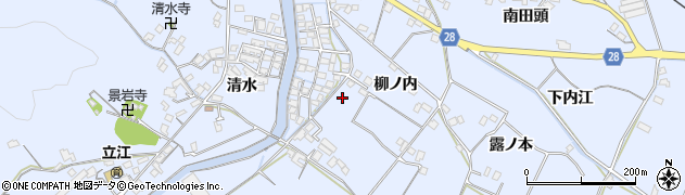 徳島県小松島市立江町周辺の地図