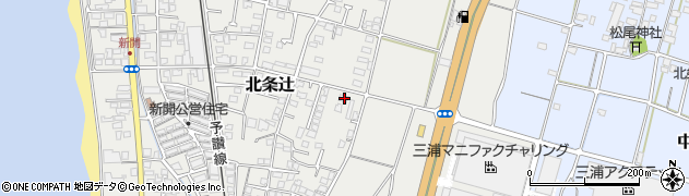愛媛県松山市北条辻845周辺の地図