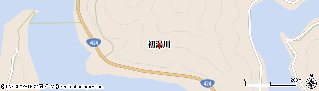 和歌山県日高郡日高川町初湯川周辺の地図