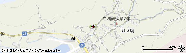 和歌山県由良町（日高郡）江ノ駒周辺の地図