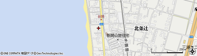 愛媛県松山市北条辻1247周辺の地図