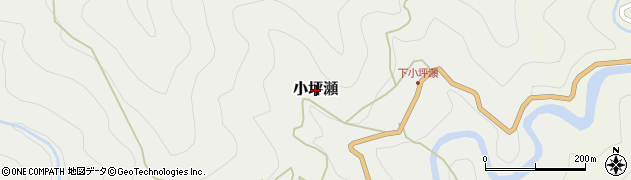 奈良県十津川村（吉野郡）小坪瀬周辺の地図