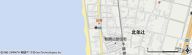 愛媛県松山市北条辻1257周辺の地図