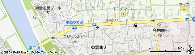 愛媛銀行新居浜東支店周辺の地図
