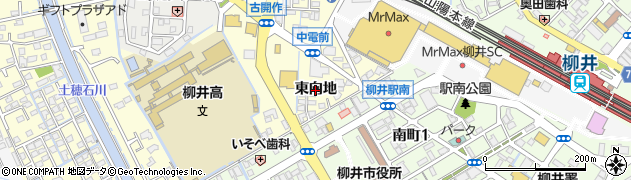 山口県柳井市古開作（東向地）周辺の地図