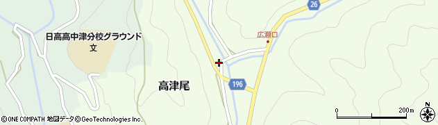 和歌山県日高郡日高川町高津尾289周辺の地図