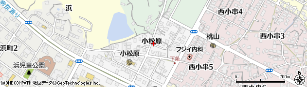 山口県宇部市小串（小松原）周辺の地図
