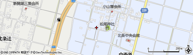 愛媛県松山市中西外周辺の地図