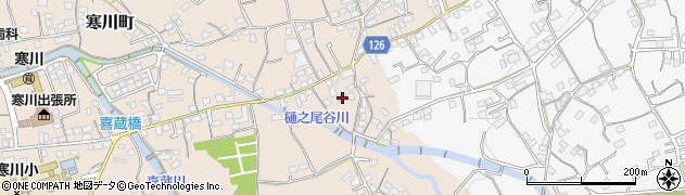 愛媛県四国中央市寒川町1454周辺の地図