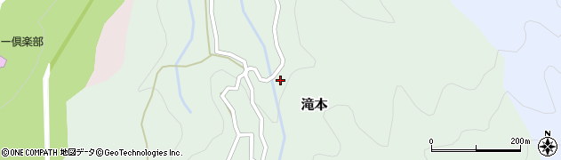 愛媛県松山市滝本161周辺の地図