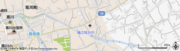 愛媛県四国中央市寒川町1443周辺の地図