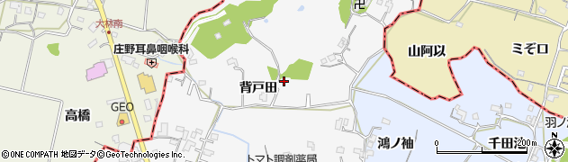 徳島県阿南市羽ノ浦町宮倉（背戸田）周辺の地図
