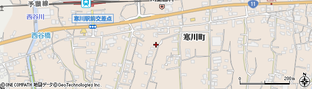 愛媛県四国中央市寒川町3437周辺の地図